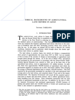 The Developing Economies - September 1972 - TAKIGAWA - HISTORICAL BACKGROUND OF AGRICULTURAL LAND REFORM IN JAPAN