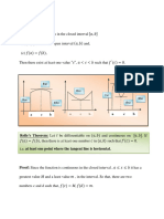 Rolle, MVT Theorem