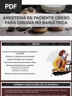 Anestesia en Paciente Obeso