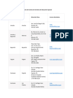 Directorio de Centros de Servicios de Educación Especial