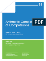 (CBMS-NSF Regional Conference Series in Applied Mathematics 33) Shmuel Winograd - Arithmetic Complexity of Computations-Society For Industrial and Applied Mathematics (1987)