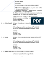 Chapter 8 - Value Added Tax MCQ