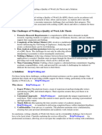 Quality of Work Life Thesis PDF