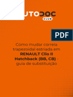 Como Mudar Correia Trapezoidal Estriada em RENAULT Clio II Hatchback (BB, CB) - Guia de Substituição