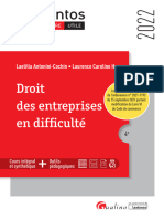 Droit Entreprises Difficulte Extrait