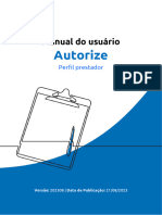 Manual Do Usuário Autorize - Visão Prestador