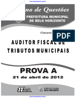 Auditor Fiscal - 21 Abril - Prova A