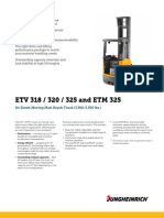 Jungheinrich II Etv Etm 318 325 Spec Sheet English