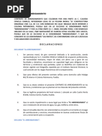 Contrato de Arrendamiento