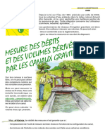 Ardepi Mesures Des Debits Derives Par Les Canaux Gravitaires 2009