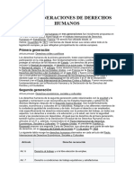 Tres Generaciones de Derechos Humanos