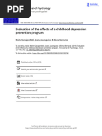 Evaluation of The Effects of A Childhood Depression Prevention Program