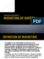 Safety BUDGETING