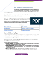 Introduction To Database Management System