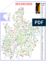 Road Network of Madhya Pradesh: District Headquarter State Capital