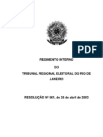 Regimento Interno TRE-RJ