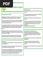 Reducing The Effects of Pollution: Renewable Resources