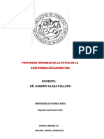 Propiedad Inmueble en La Epoca de La Confederación Argentina 2023