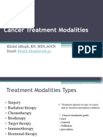 Cancer Treatment Modalities 2