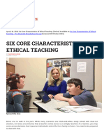 3) Unit 4.3 Part 2 Lynch, M. 2016. Six Core Characteristics of Ethical Teaching