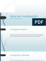 Tipos de Investigación