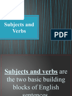 1 Subjects and Verbs