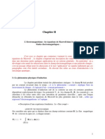 Chap2.1 L'électromagnétisme Les Équations de Maxwell Dans Le Vide