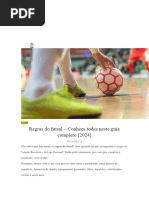 Regras Futsal