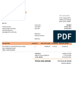 SK Networks INVOICE