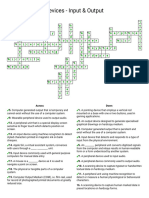 Devices - Input & Output - Crossword Labs