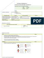 ACTIVIDAD DE APRENDIZAJE Emociones