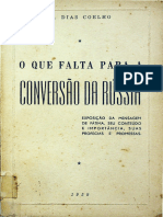 O Que Falta para A Conversao Da Russia DIAS COELHO