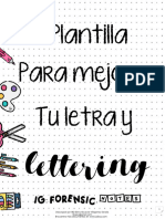 Plantilla para Mejorar Tu Letra Parte 1