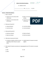 Grade 10 Baseline Quiz