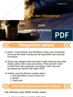 Kuliah 5 - Saham Dan Valuasinya