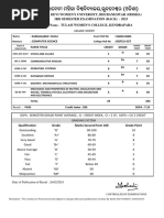 Rama Devi Women'S University, Bhubaneswar (Odisha) 3Rd Semester Examination (Back) - 2023 College Name - Tulasi Women'S College, Kendrapara