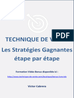 Technique de Vente Stratégies Gagnantes - Version Illustrée