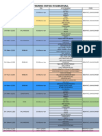 Training Matrix Basketball