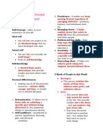 Personal Development (PERDEV) - Reviewer - 3RD QUARTER EXAM