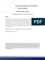 Working Paper - The Extent of South Africas Concentration Problem 13082018