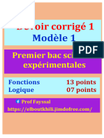 Devoir 1-1bac-SX - Modèle 1