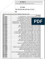 Trouble Codes BMW z4 E85