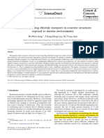 (Review) Factors Influencing Chloride Transport in Concrete Structures Exposed To Marine Environment