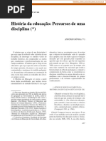 NÓVOA, António. História Da Educação - Percursos de Uma Disciplina.