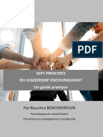 7 Principes Du Leadership Encoureageant