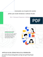 Disposiciones Relacionadas Con El Registro Del Contador Público para Remitir Dictámenes e Informe