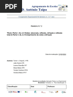 AL 2.3 Ondas Absorção, Reflexão, Refração e Reflexão Total & AL 2.4 Comprimento de Onda e Difração-1