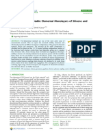 Beyond Graphene Stable Elemental Monolayers of Silicene and