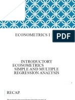 Econometrics I Lecture 3 Wooldridge