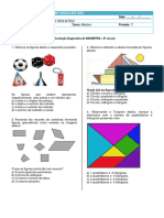 Avaliação Diagnostica 6º Ano (A) - (Geometria)